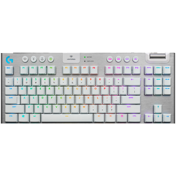 LOGITECH G915 X LIGHTSPEED TKL Wireless Gaming Keyboard - WHITE - US INTL - 2.4GHZBT  - EMEA28i-935 - TACTILE ( 920-012737 ) 