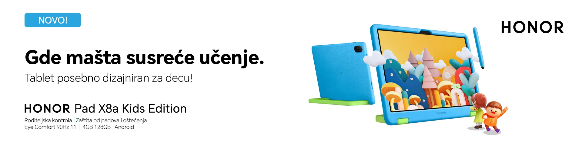 tableti za decu, honor, x8a, superponuda
